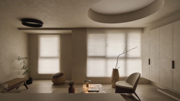 MoreIn Design 设计的极简主义公寓 Home for Mutual Gaze