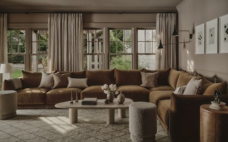 Tryon Hill 住宅室内设计:让黄铜、大理石与木材记录生活痕迹