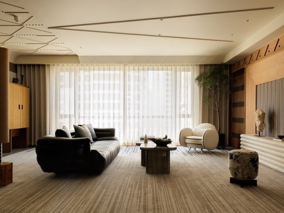 由 EWEN. DESIGN 设计的极简主义住宅 Living Canvas